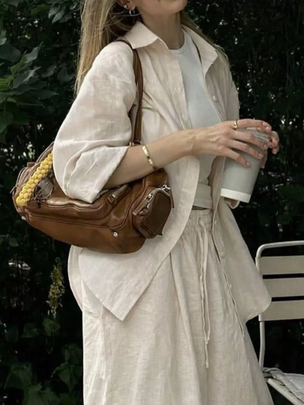 Button Up Long Sleeve Shirt and Pants Set