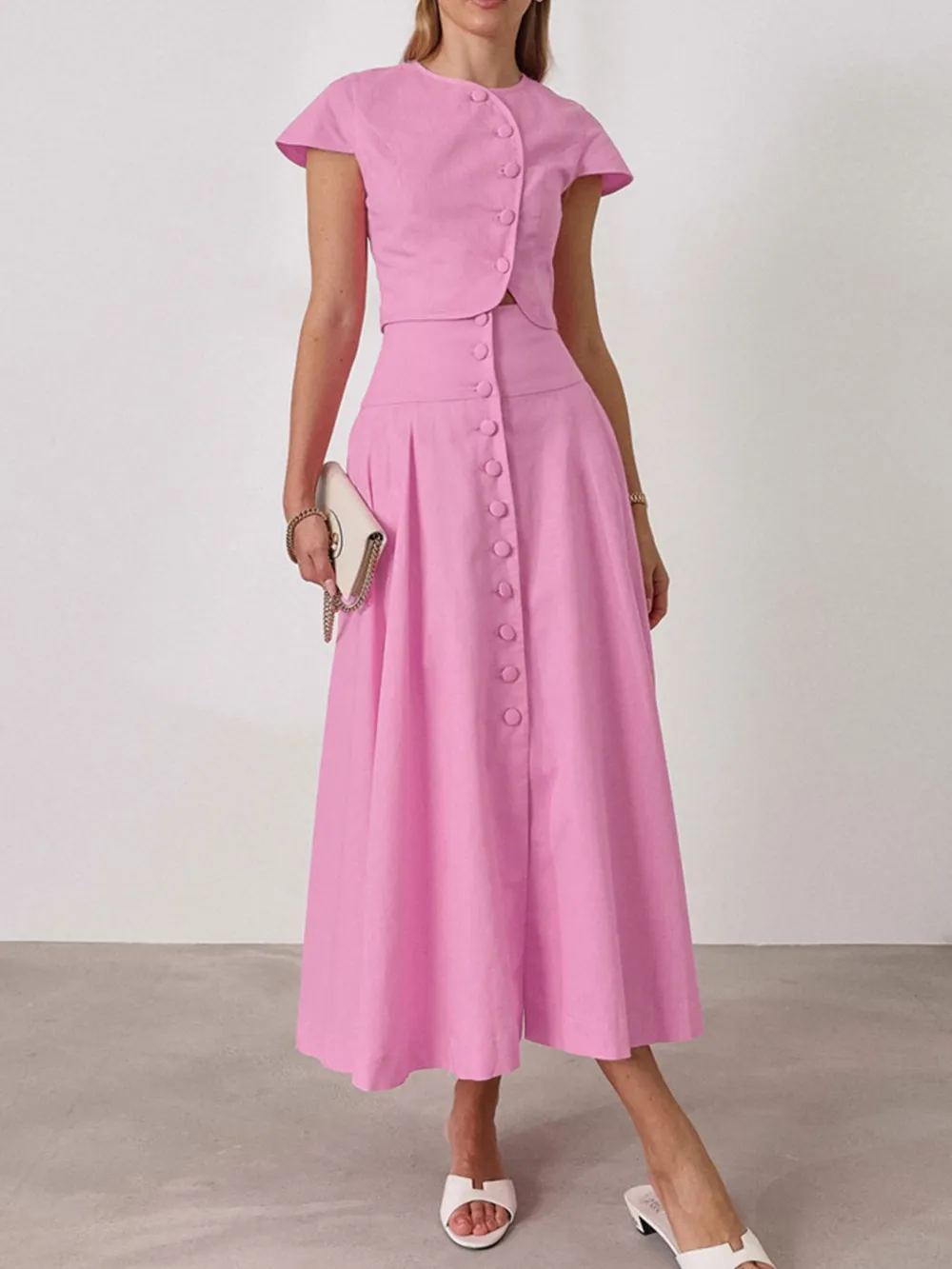 Short Sleeve Top and Skirt set, image 5