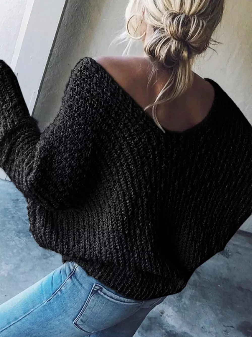 Loose Fit Long Sleeve Sweater, image 11
