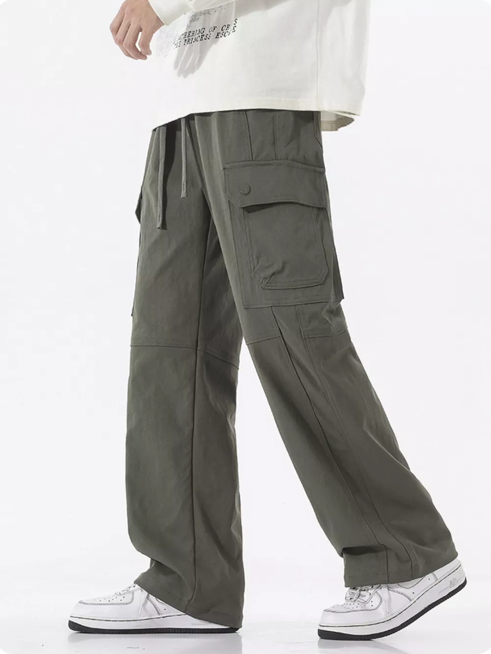 Men's Full Size Multi-Pocket Cargo Utility Pants Plus Size, image 15