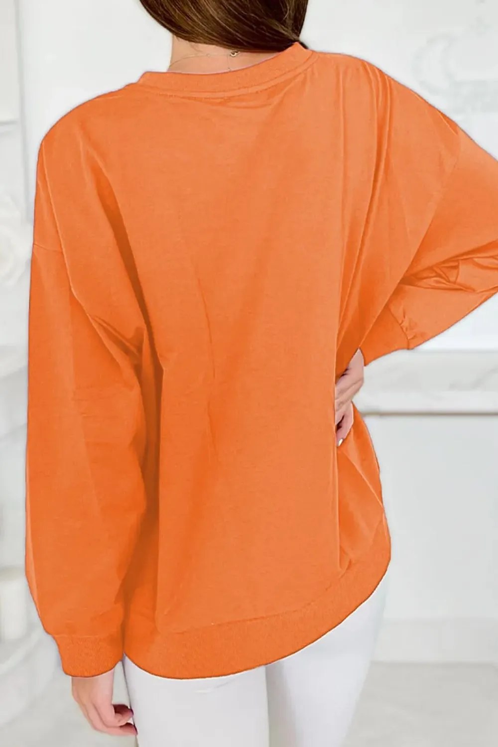 Round Neck Long Sleeve Sweatshirt, image 4