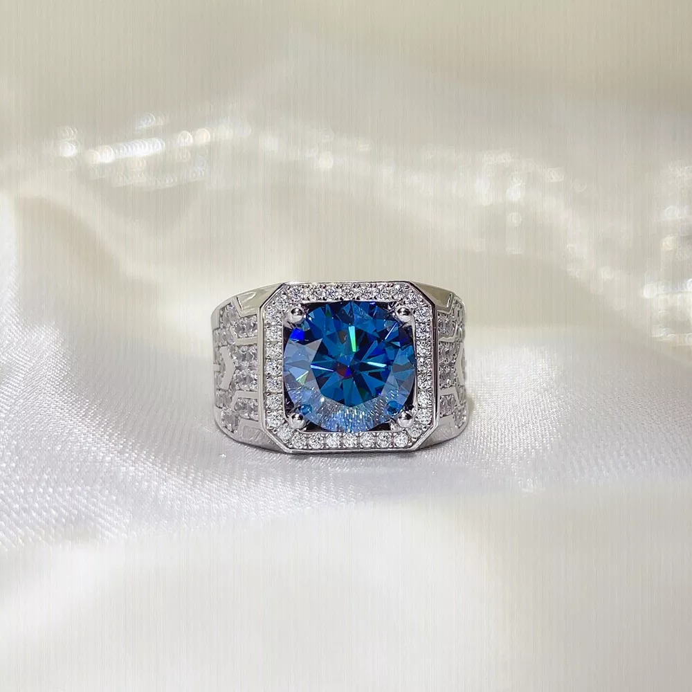 5 Carat 925 Sterling Silver Moissanite Ring, image 4