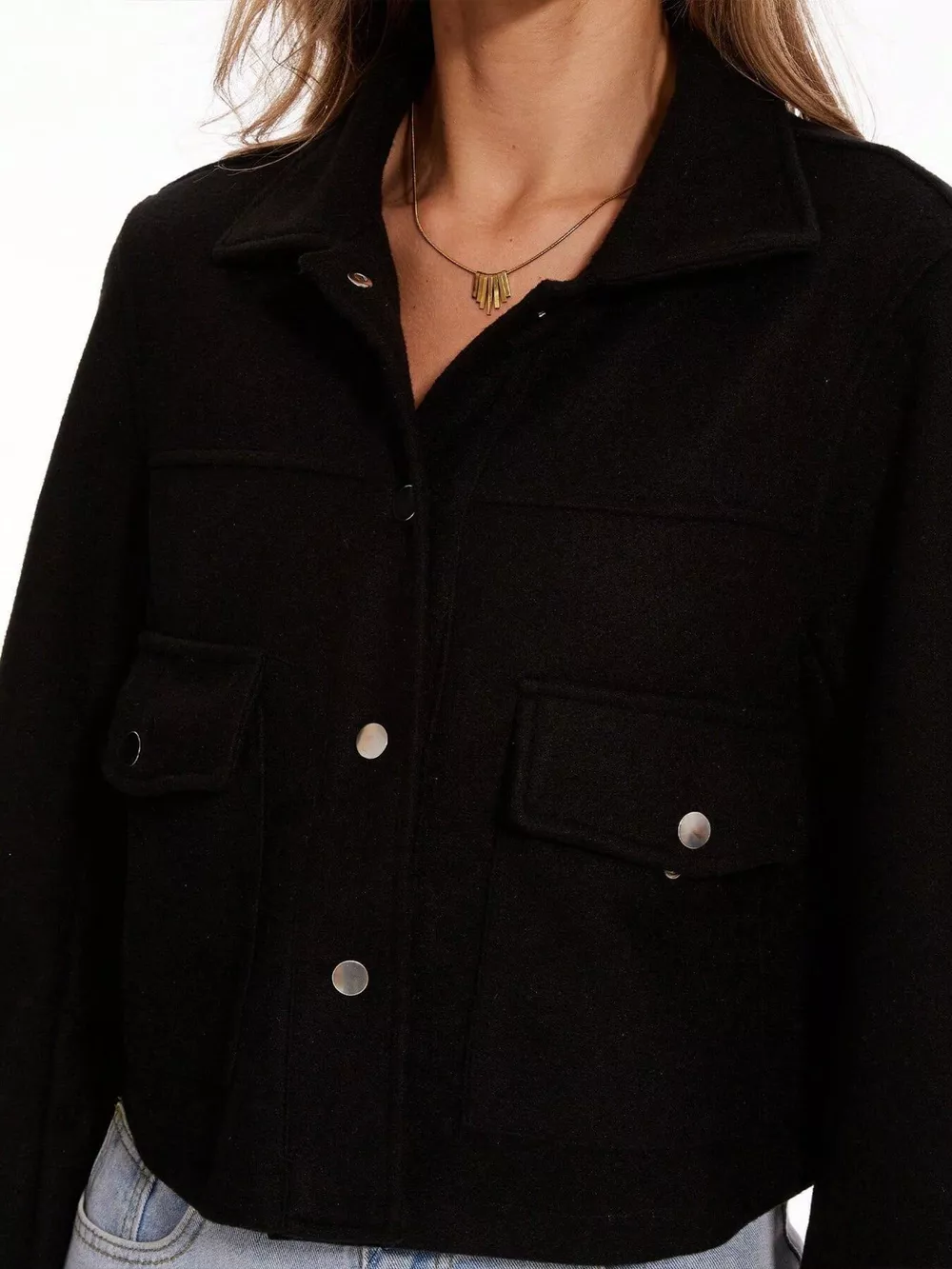 Snap Down Long Sleeve Jacket, image 16