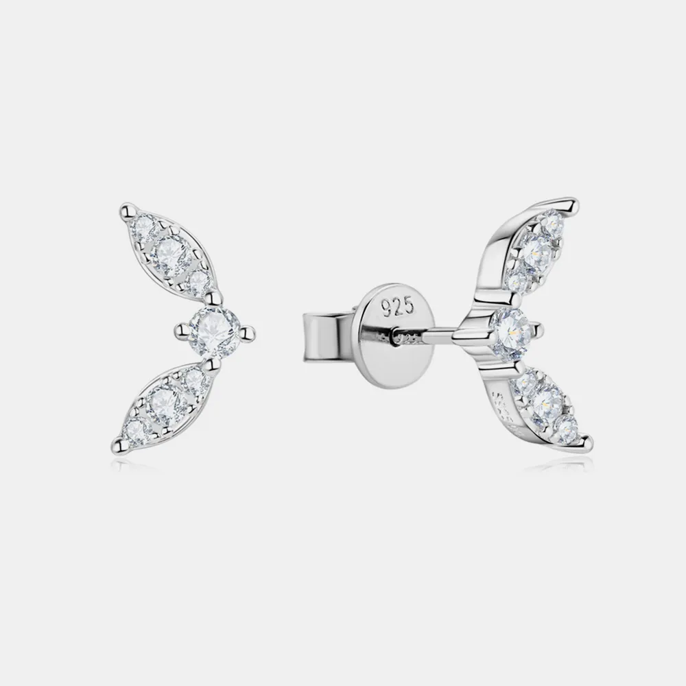 Moissanite 925 Sterling Silver Stud Earrings, image 5