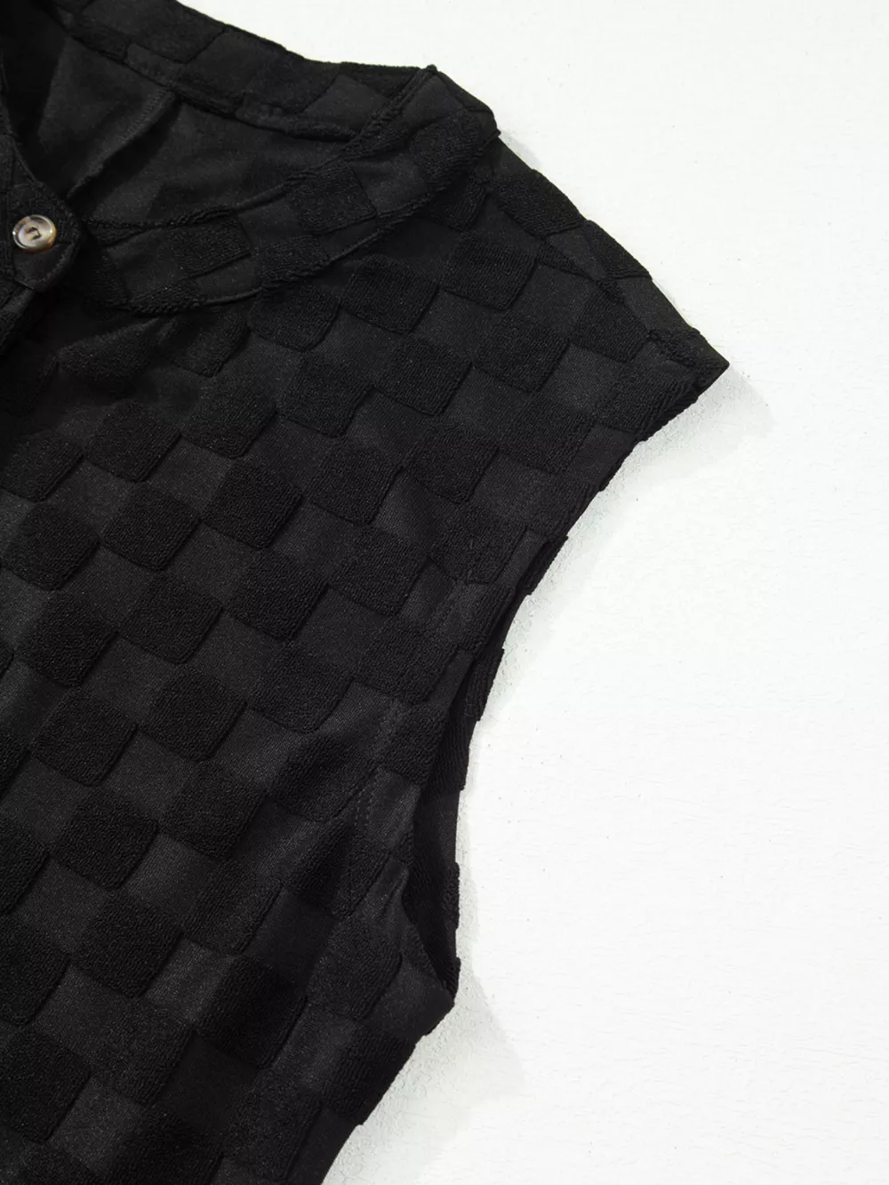 Checkered Sleeveless Wide Leg Jumpsuit, image 8