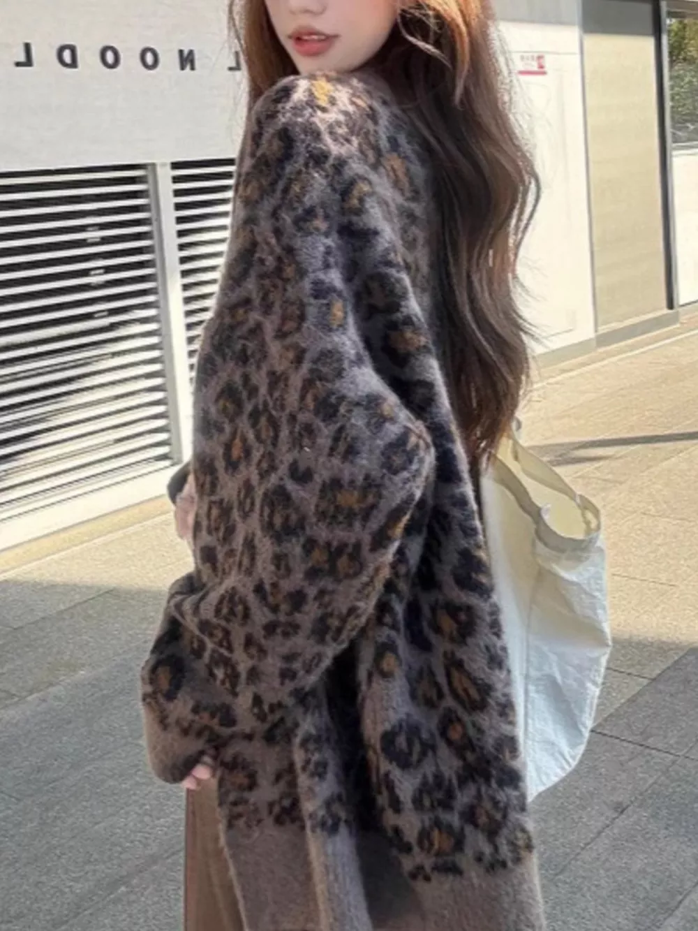 Leopard Button Up Cardigan, image 2
