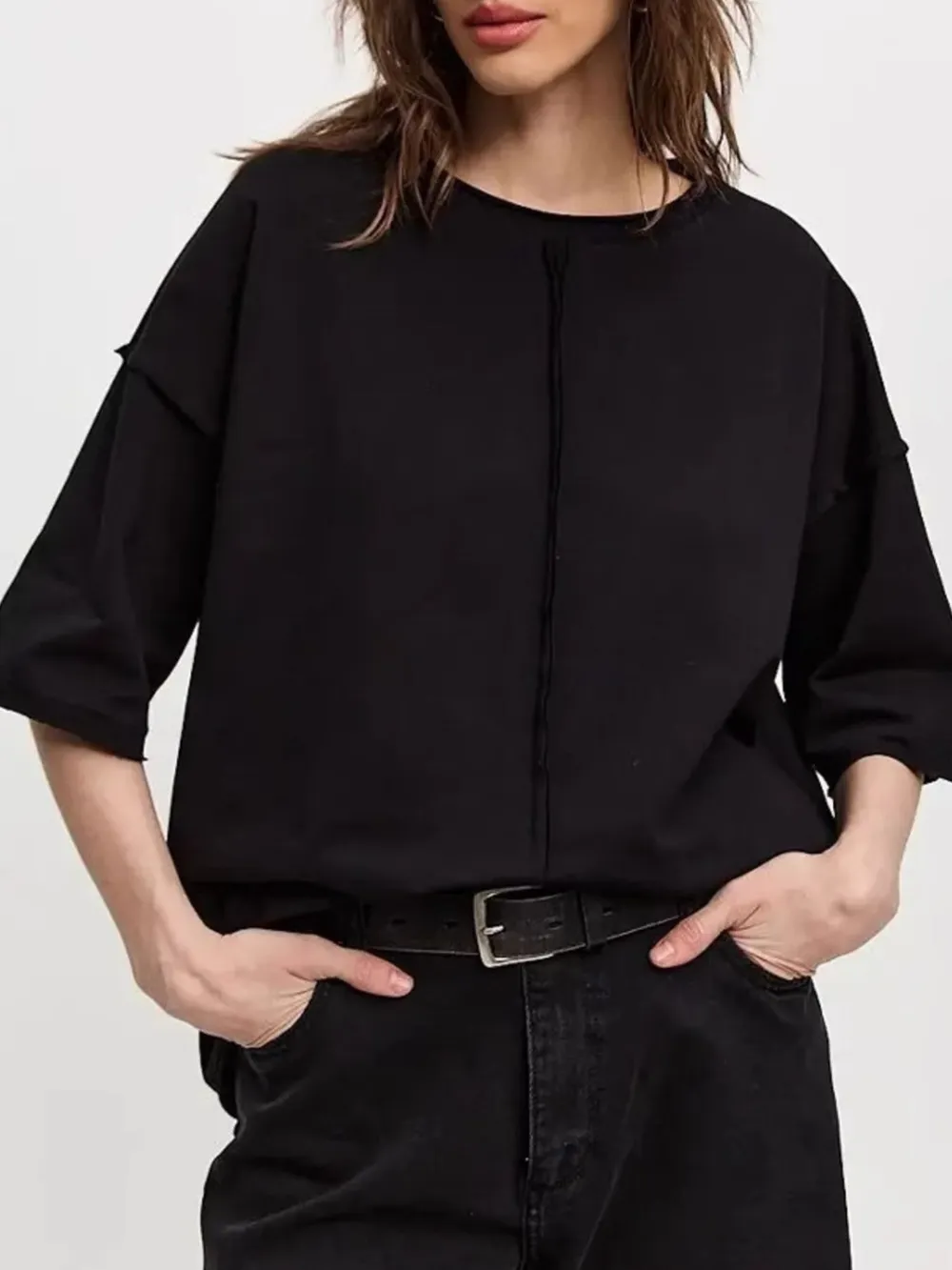 Round Neck Half Sleeve T-Shirt, image 8