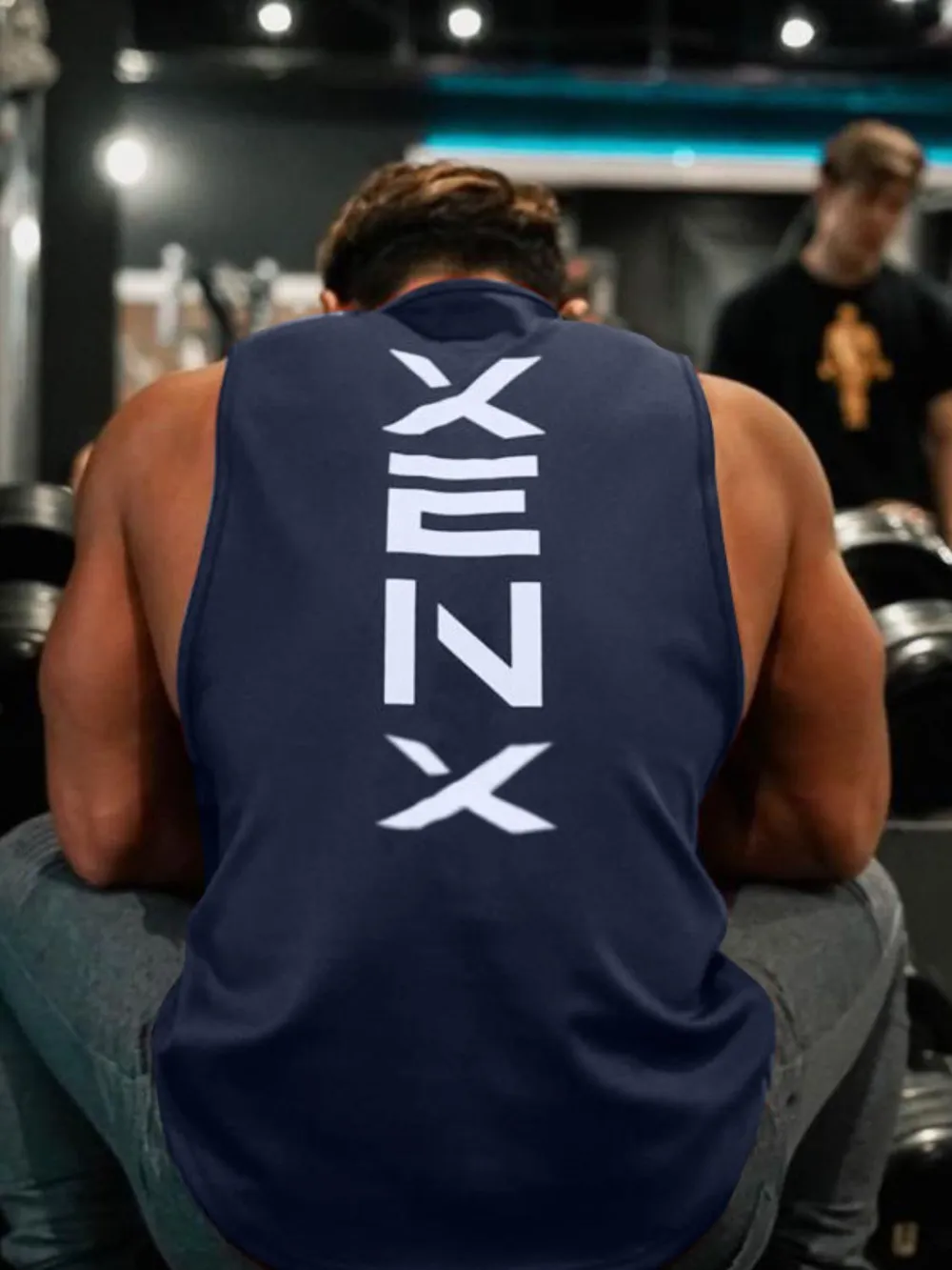 Men's Plus Size Round Neck Tank, image 7