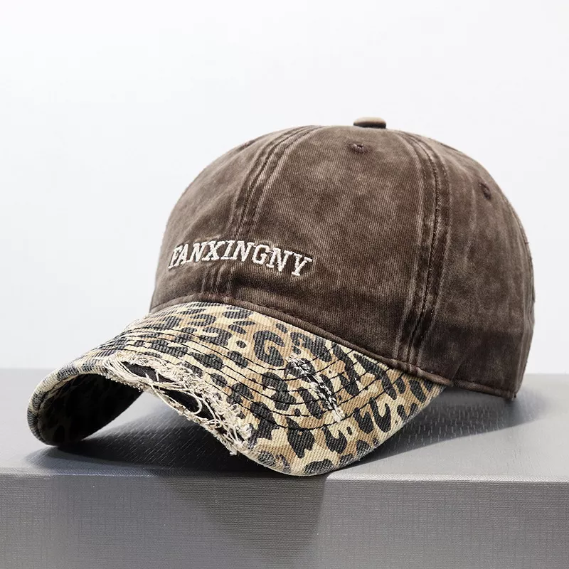 Distressed Leopard Baseball Cap, image 4