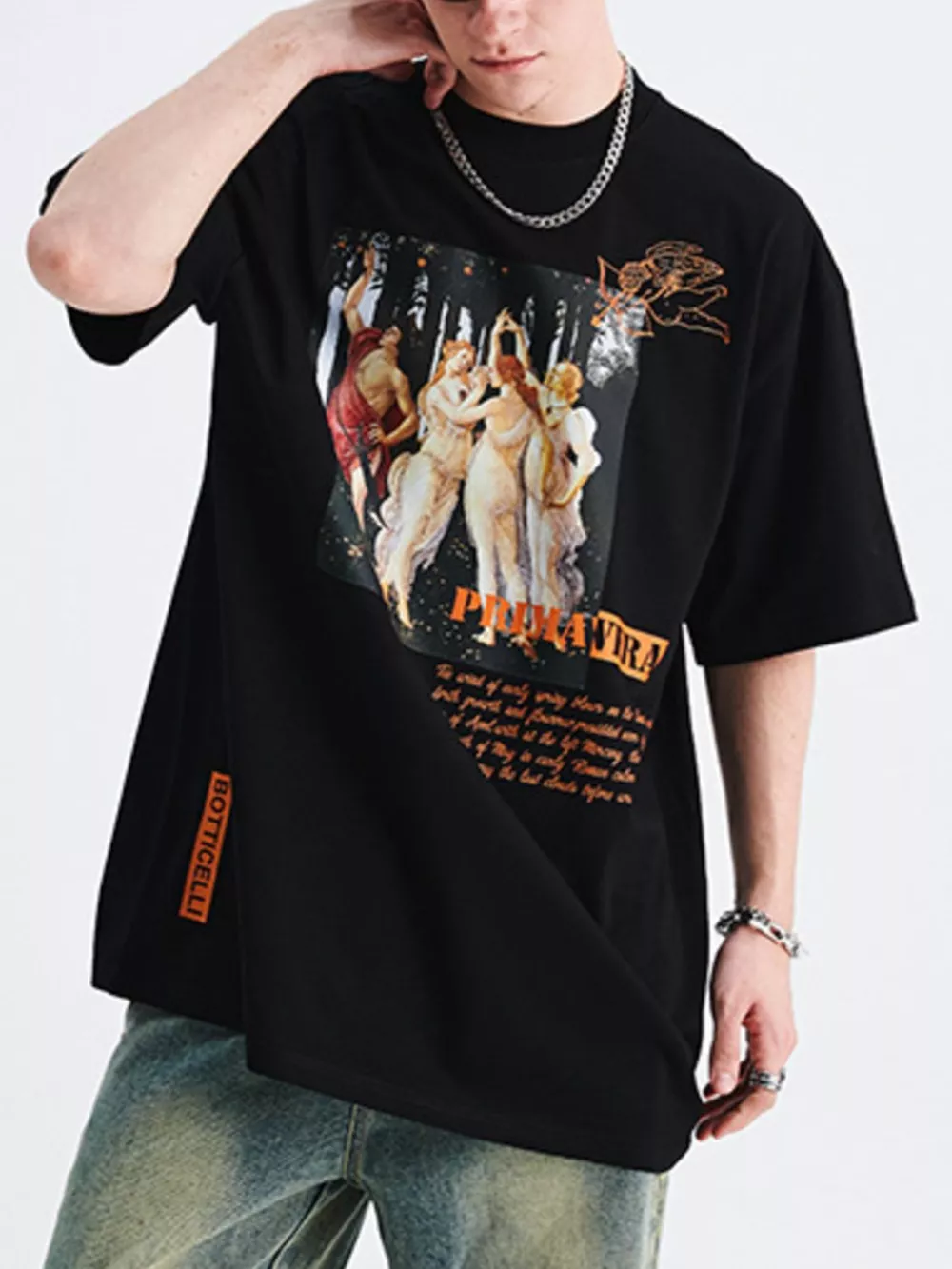 Men's Graphic Round Neck T-Shirt