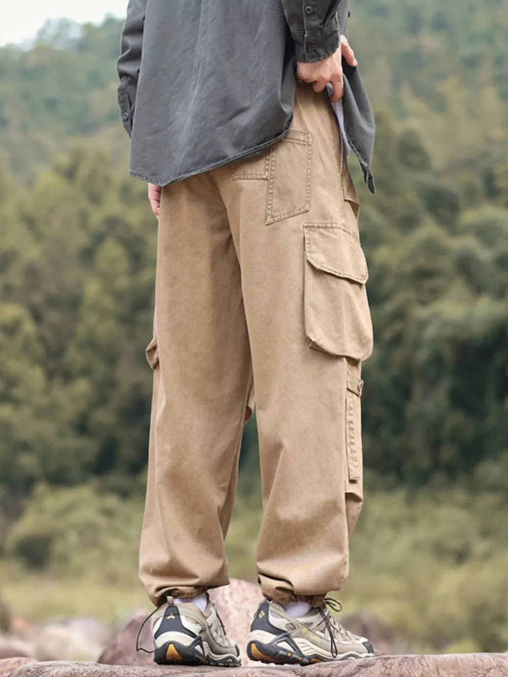 Men's Plus Size Relaxed Fit Cargo Pants, image 9