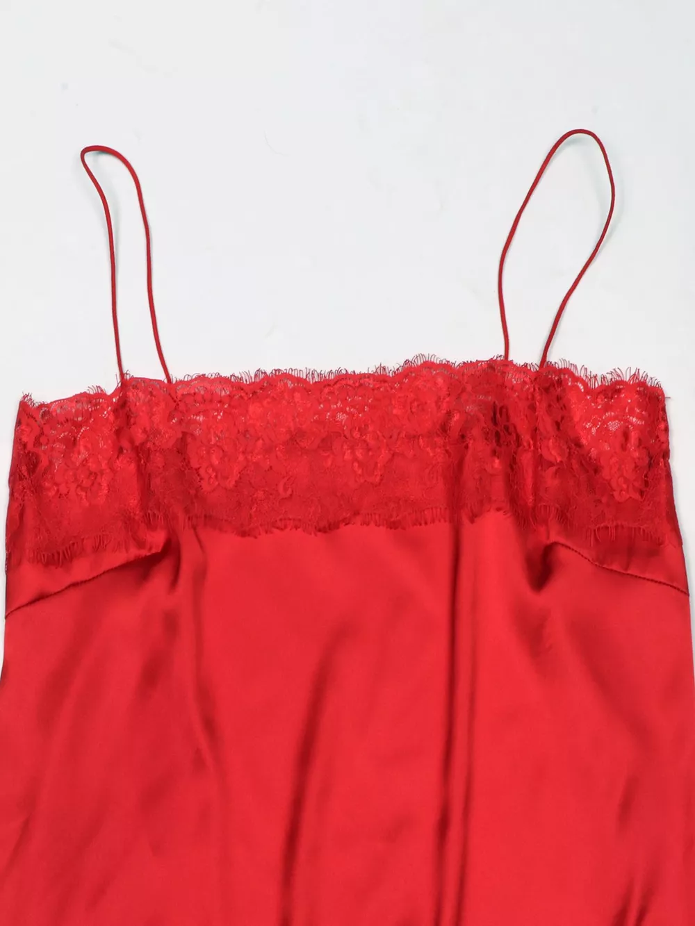 Lace Trimmed Satin Cami, image 10