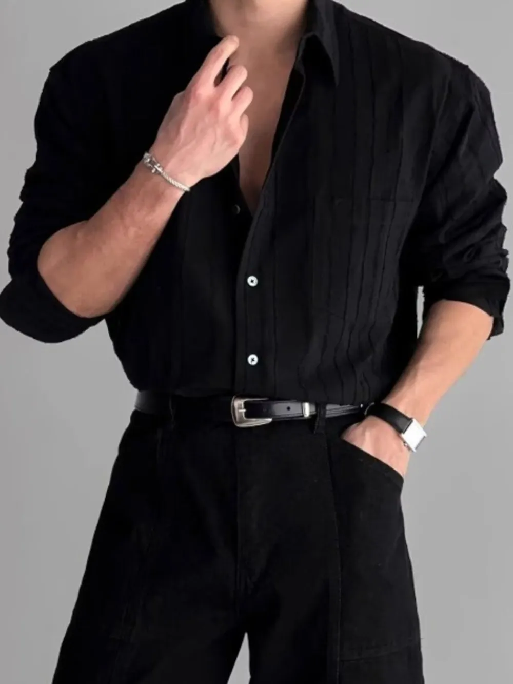 Men's Button Up Long Sleeve Shirt