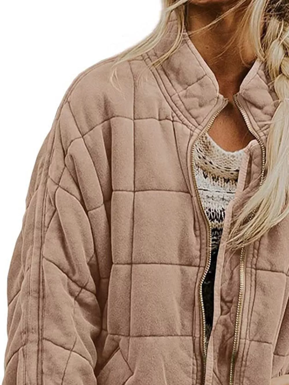 Quilted Zip Up Outerwear, image 8