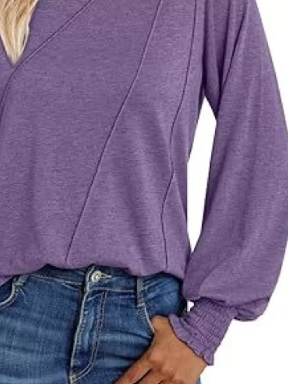 Round Neck Long Sleeve Top, image 3