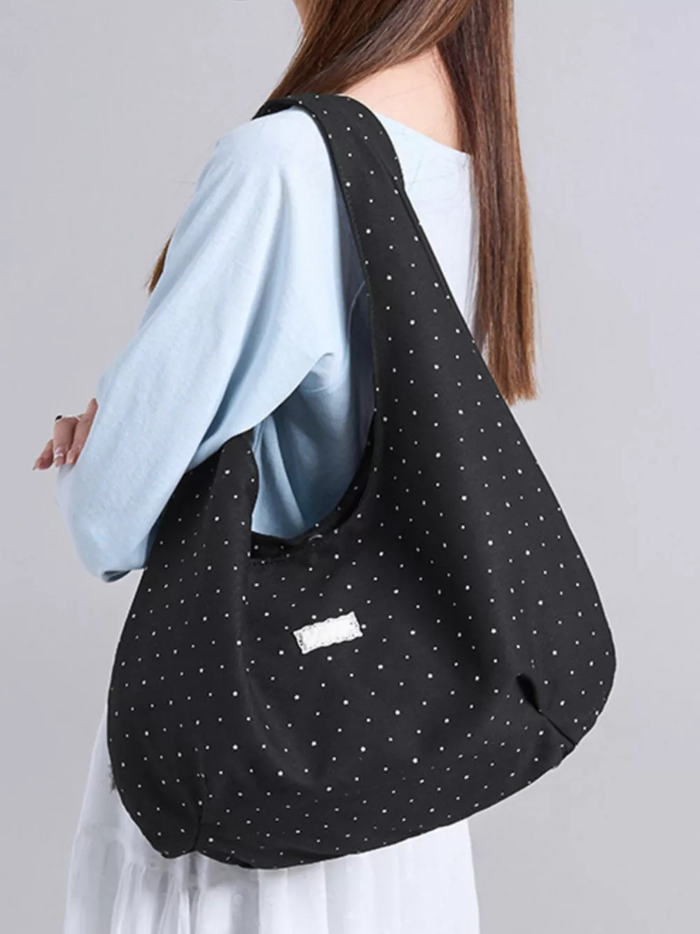 Polka Dot Casual Shoulder Bag, image 3