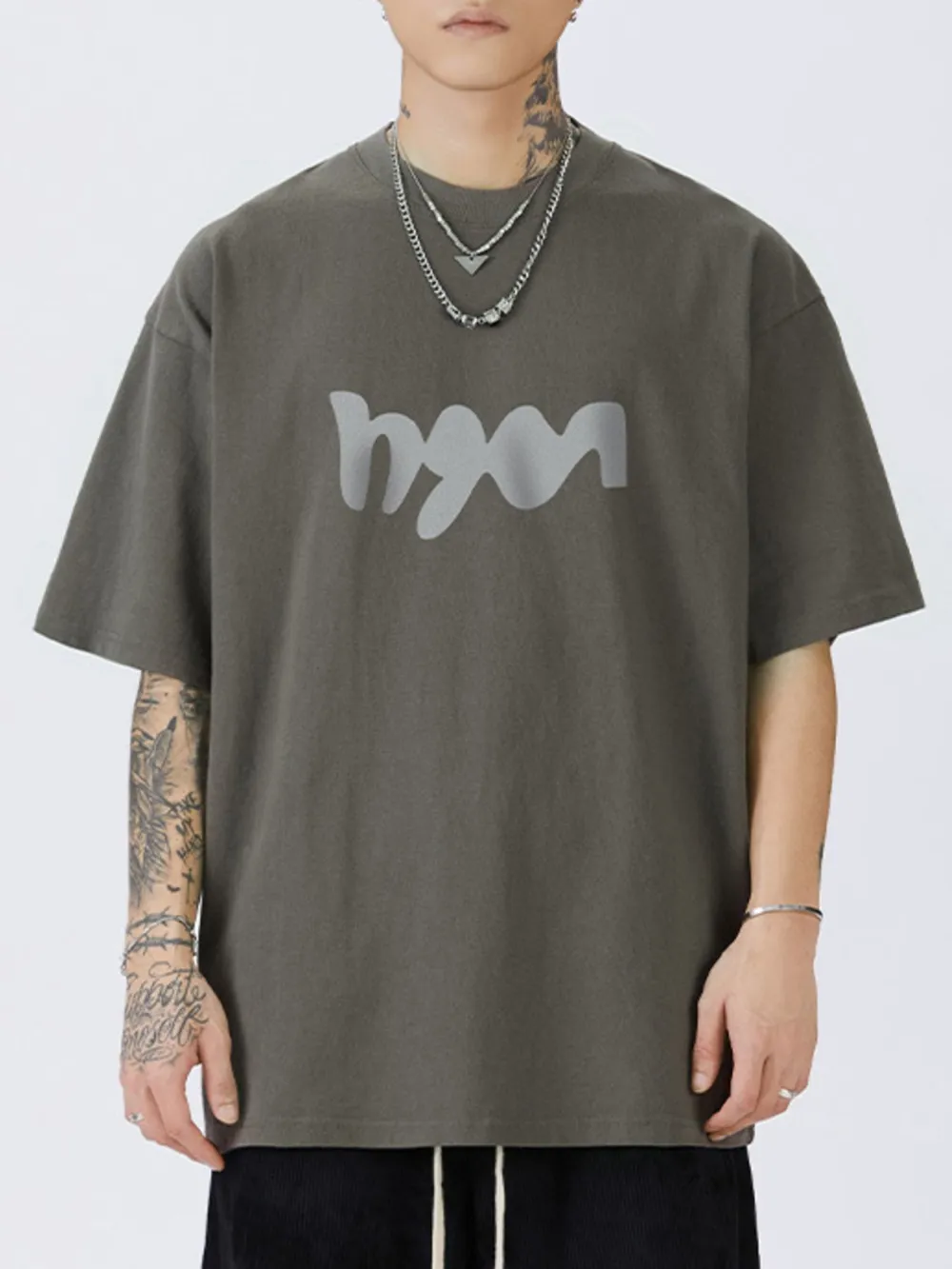 Men's Full Size Round Neck Letter Graphic T-Shirt Plus Size, image 13