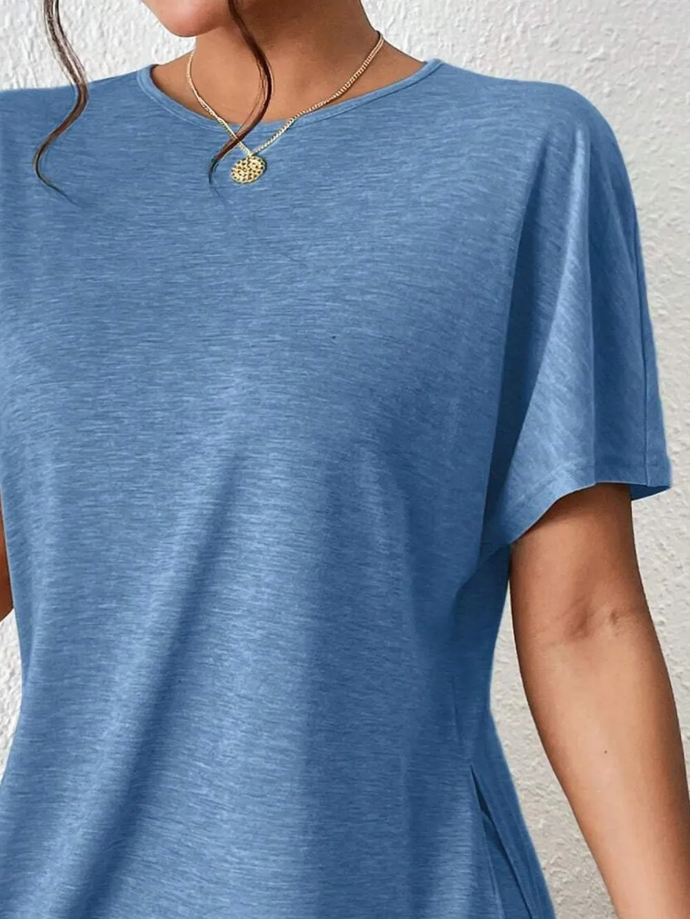 Casual Round Neck T-Shirt and Shorts Set, image 6