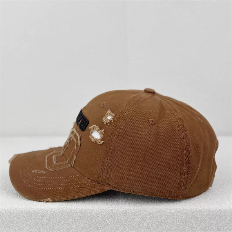 Distressed Embroidered Baseball Cap, image 3