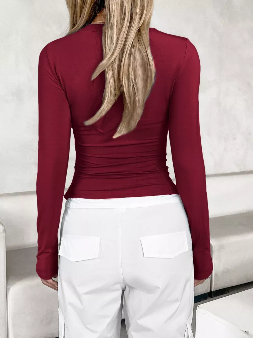 Slim Fit Long Sleeve T-Shirt, image 4