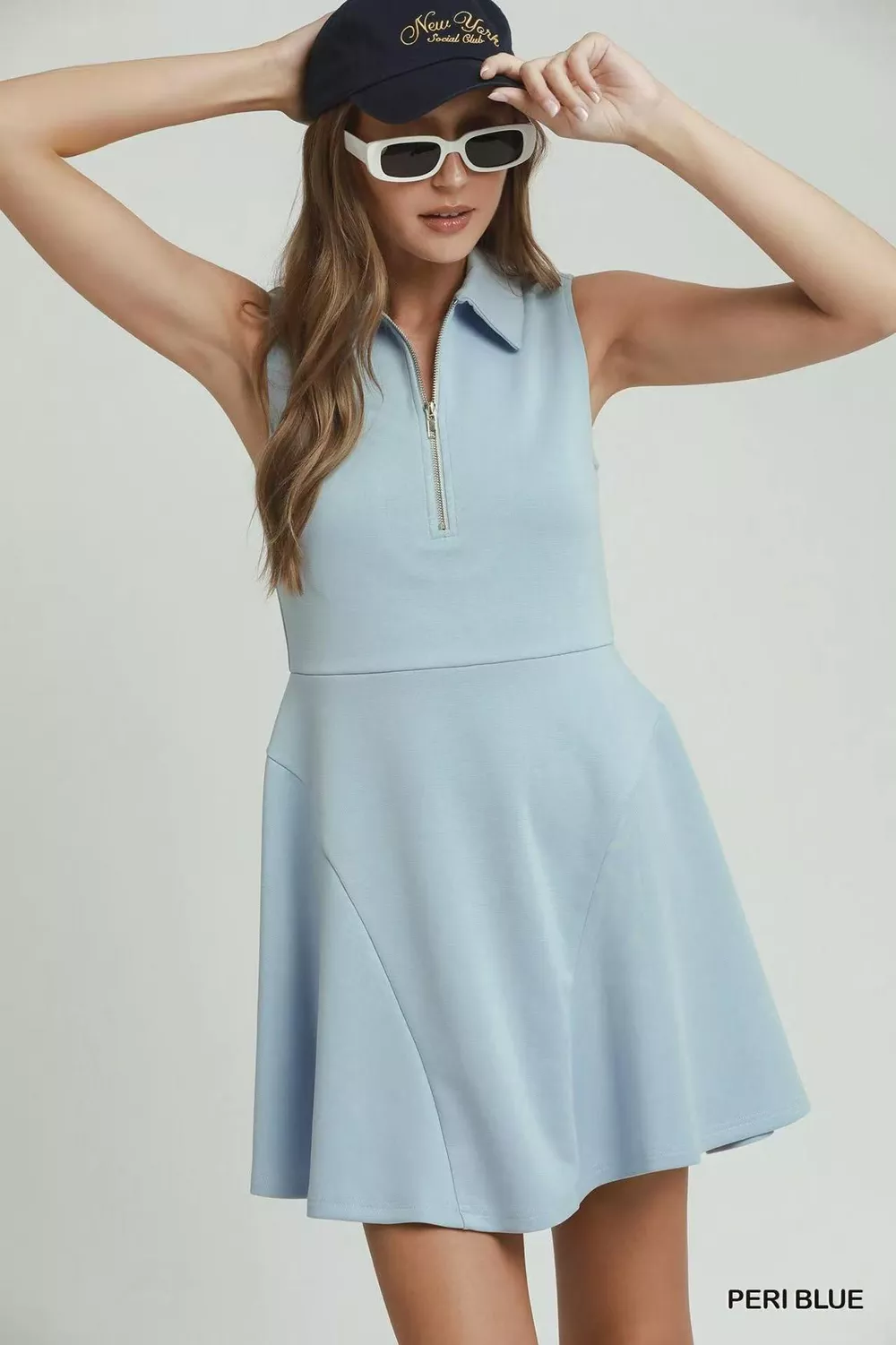Collared Quarter Zip Tennis Dress, image 2