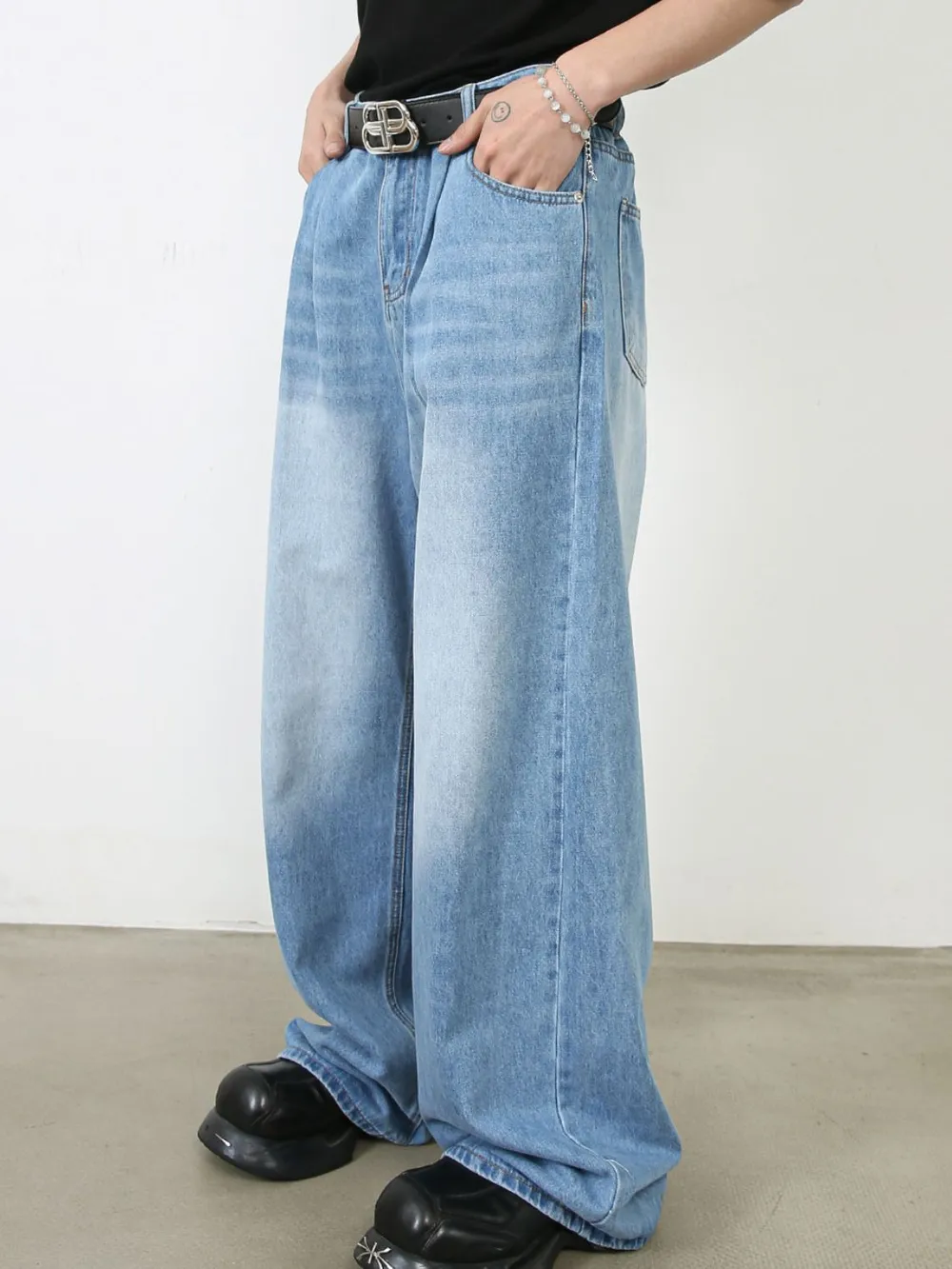 Men's Wide Leg Jeans, image 3