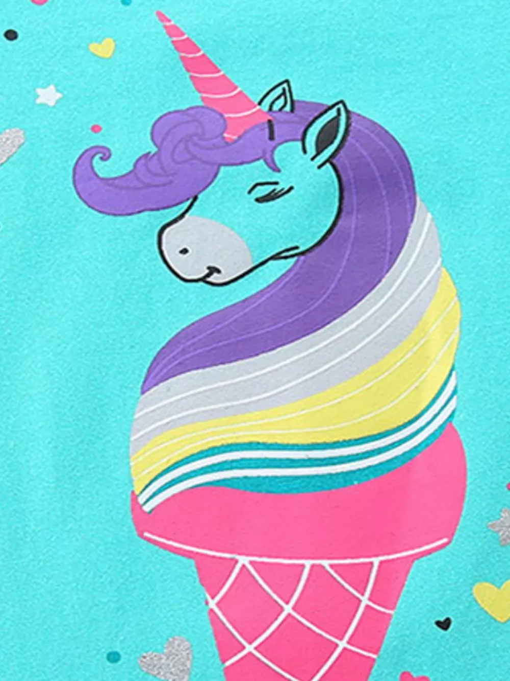 Children's Unicorn Ice Cream Top & Shorts Set, image 4