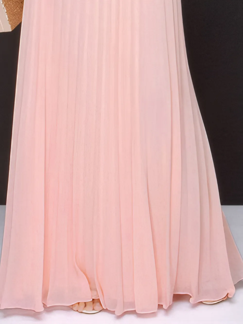 Pleated Sleeveless Maxi Cami Dress, image 2