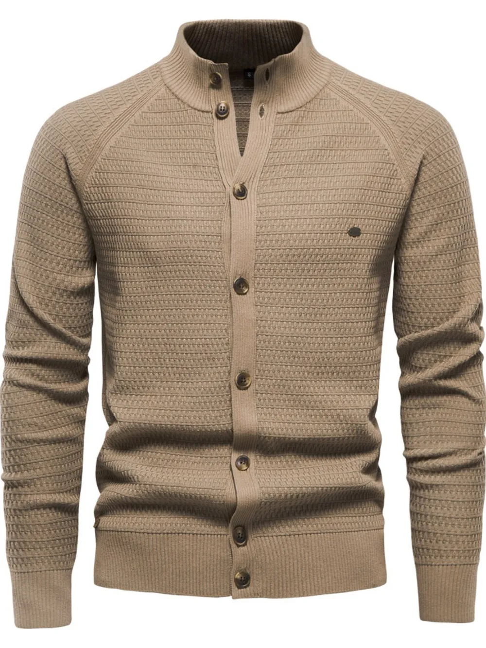 Men's Button Down Long Sleeve Cardigan, image 10