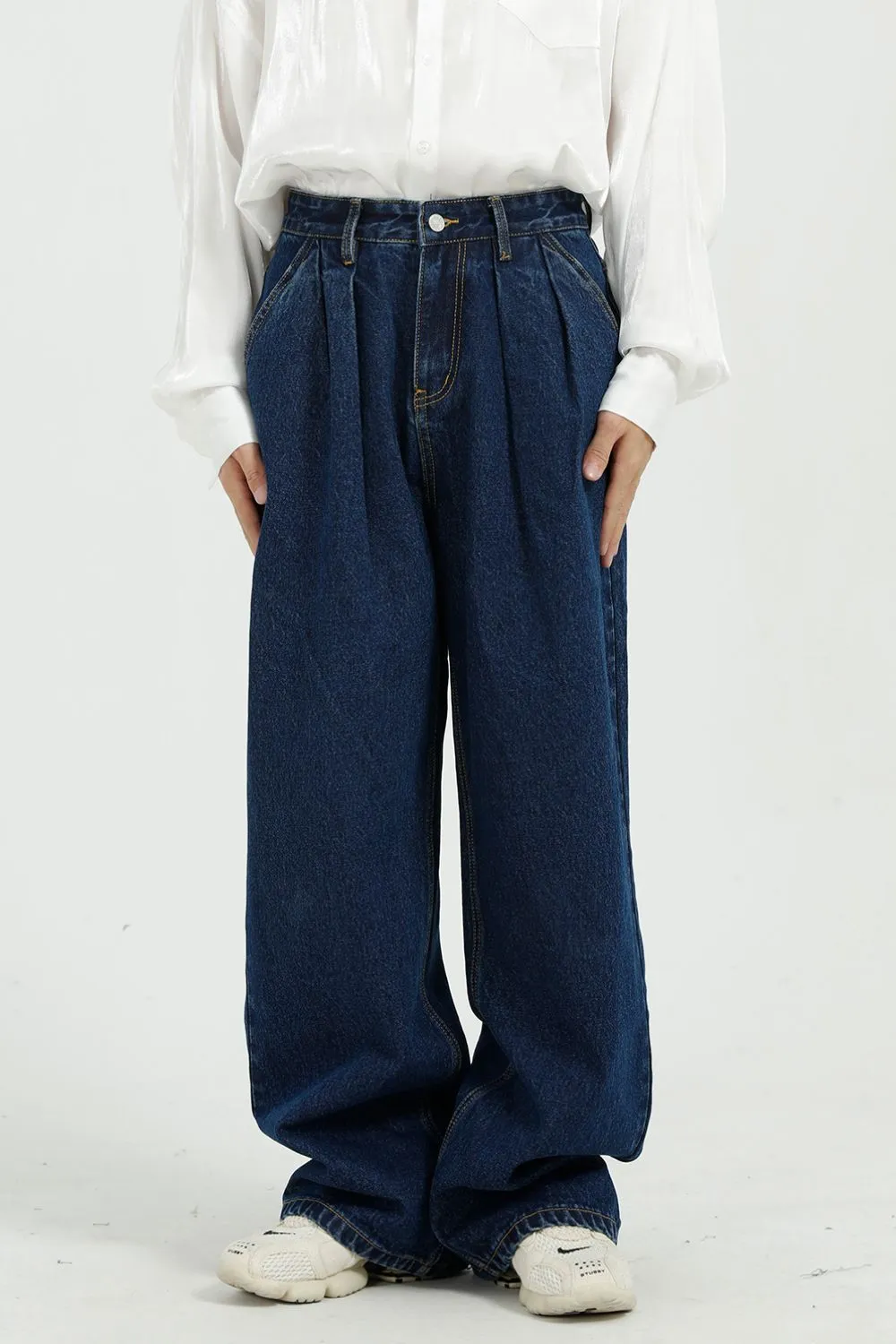 Wide Leg Jeans with Pockets, image 4