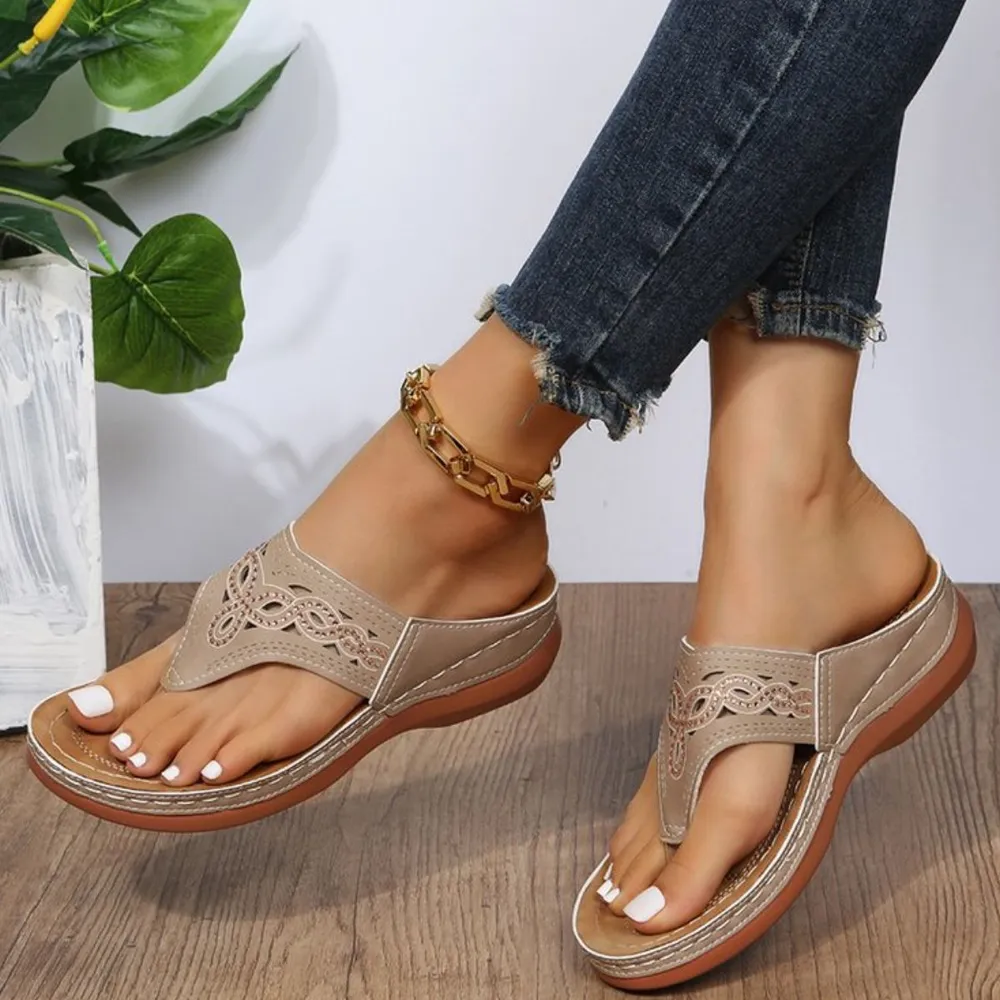 Toe Post Platform Sandals, image 4