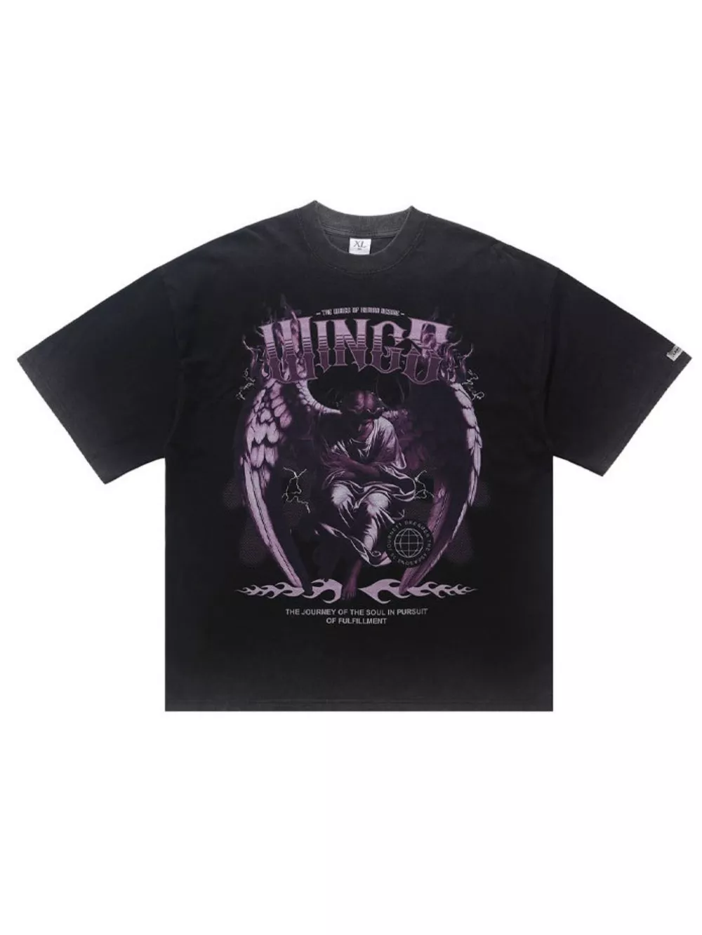Men's Graphic Short Sleeve Oversized T-Shirt, image 2