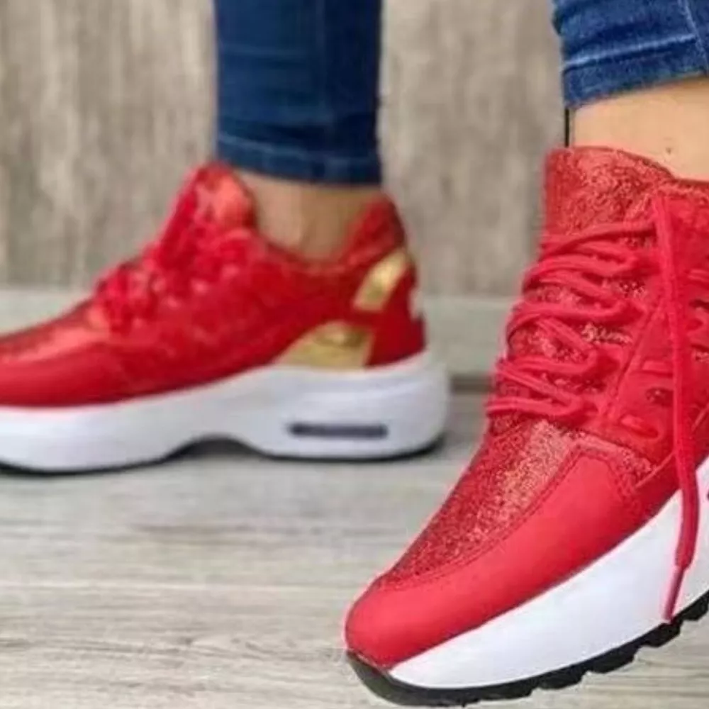 Lace Up Round Toe Sneakers, image 12