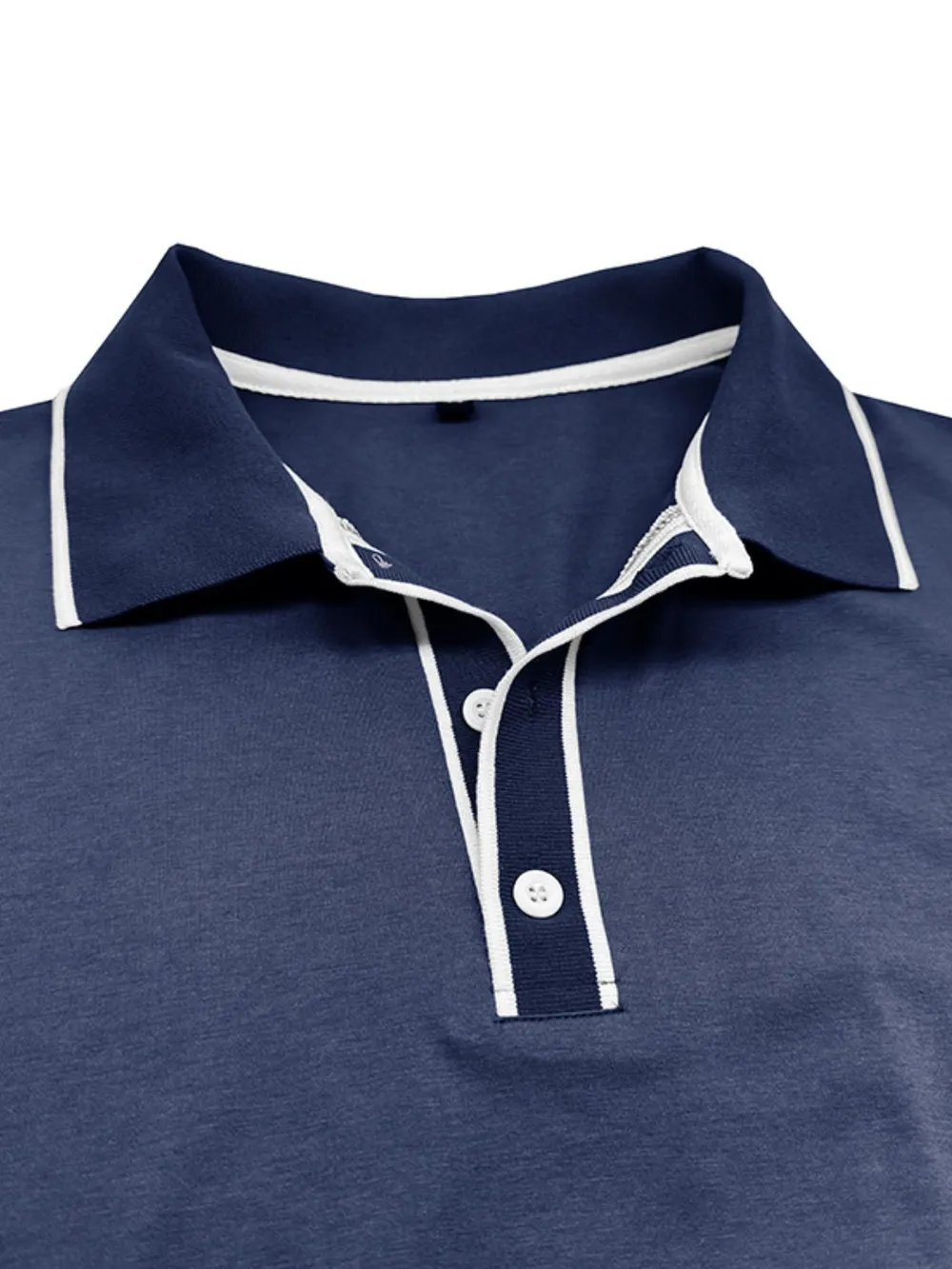 Men's Slim Fit Polo Shirt with Contrast Trim, image 5