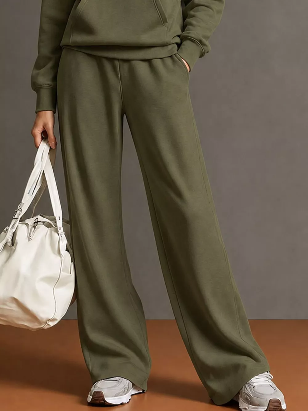 Kangaroo Pocket Hoodie and Pants Set, image 30