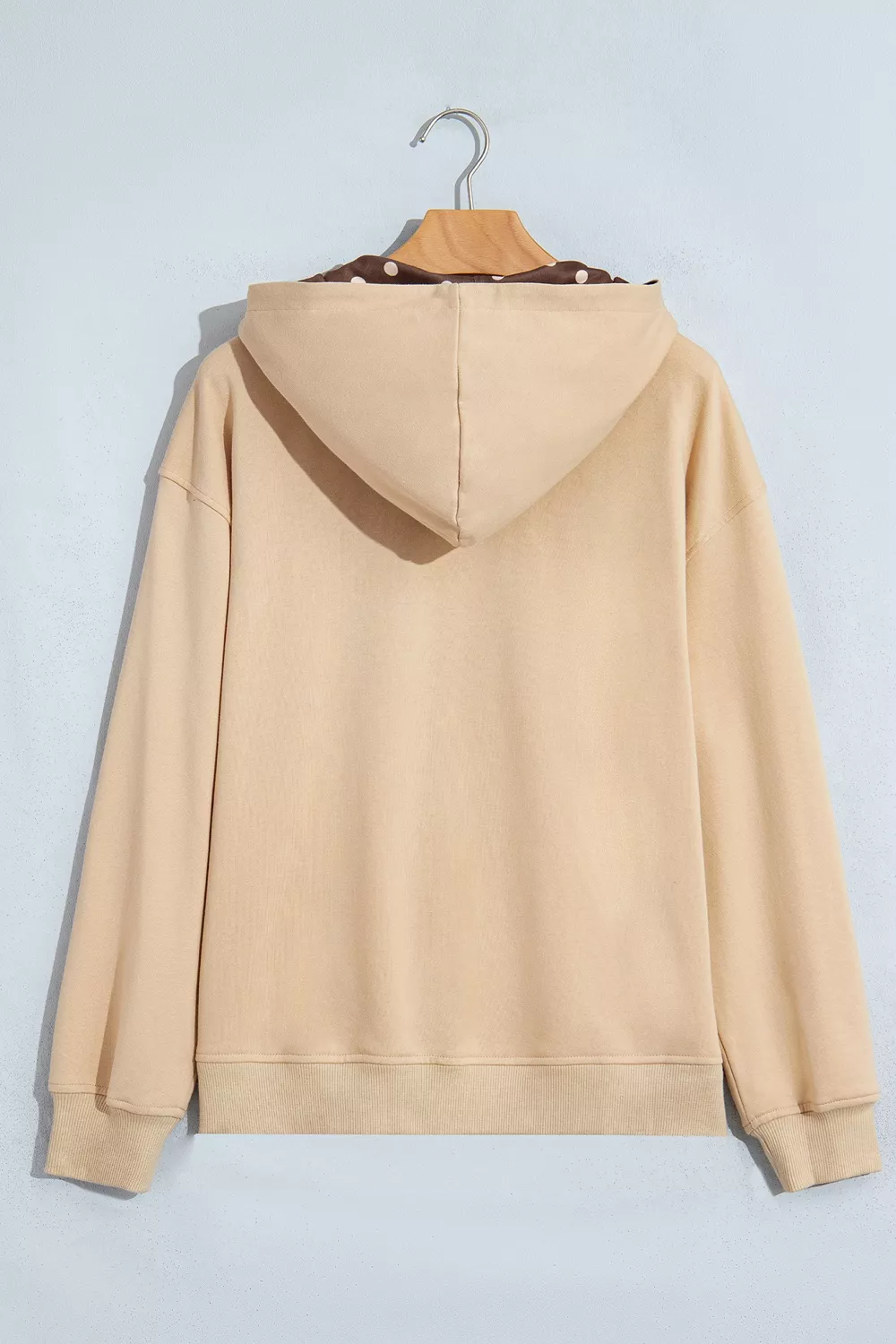 Polka Dot Zip-Up Hoodie, image 4