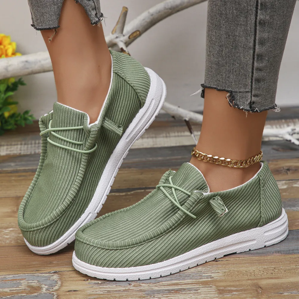 Round Toe Canvas Sneakers, image 3