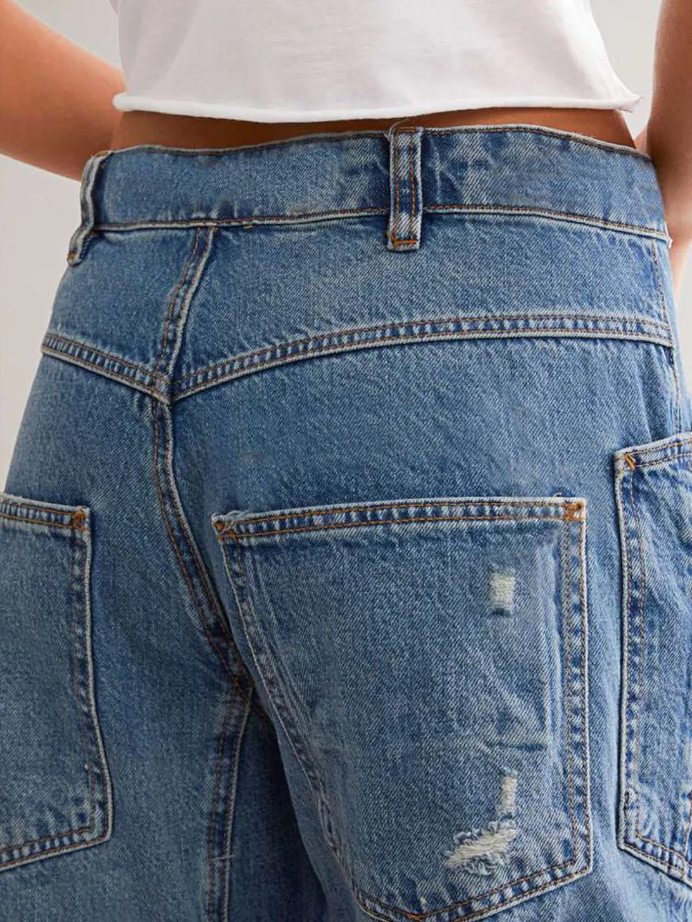 Distressed Jeans with Pockets, image 2