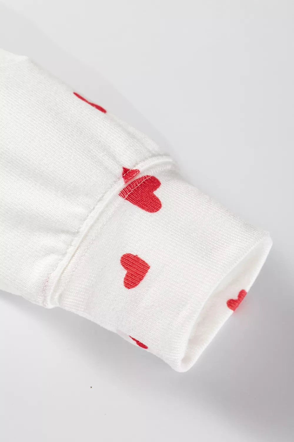 Hearts Printed Long Sleeve Top Drawstring Pants Lounge Set, image 3