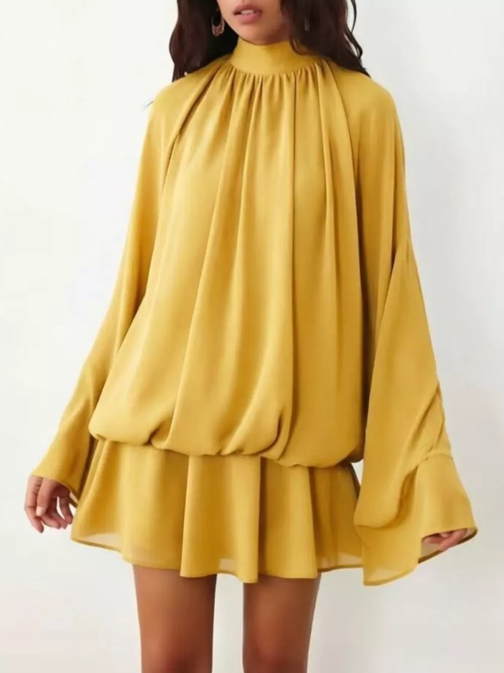 Tie Back Flare Sleeve Mini Dress, image 19