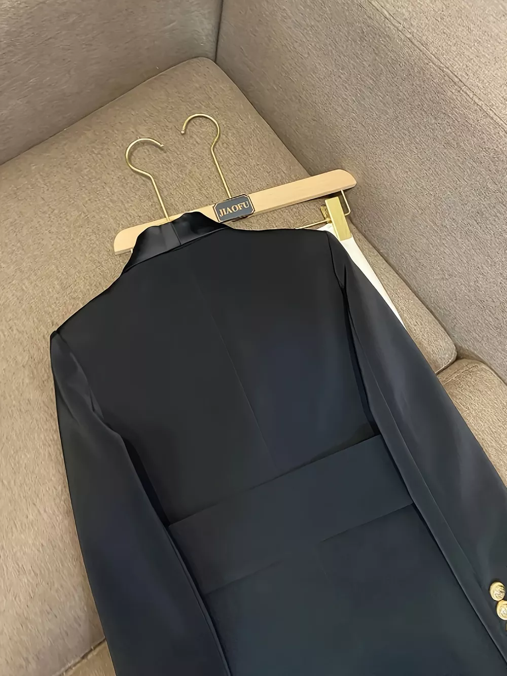 Double-Breasted Slim Fit Blazer, image 2
