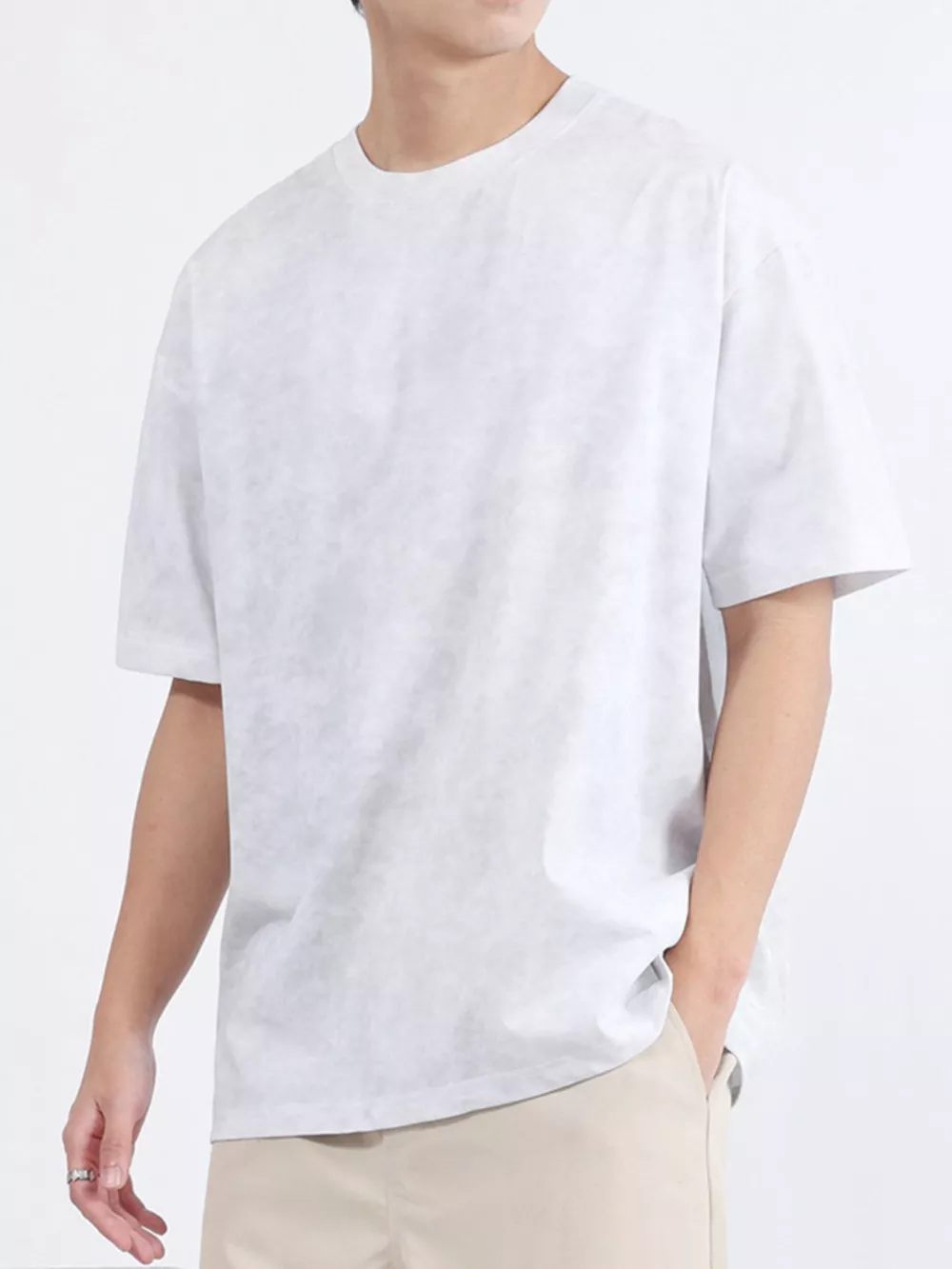 Men's Plus Size Round Neck Short Sleeve T-Shirt, image 12