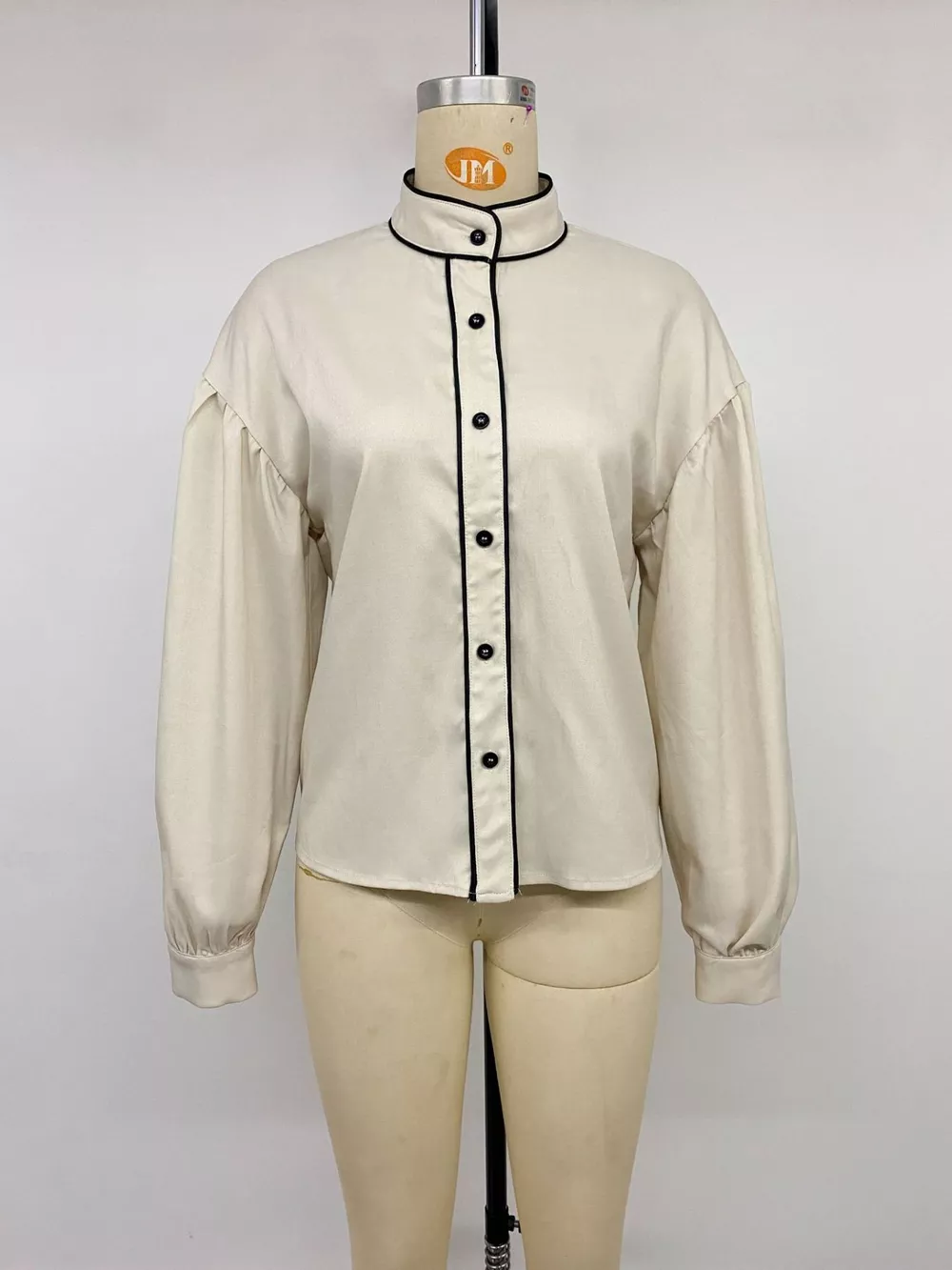 Contrast Trim Long Sleeve Shirt, image 13