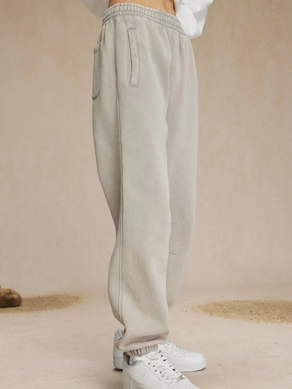 Men's Casual Elastic Waist Cotton Sweatpants, image 2