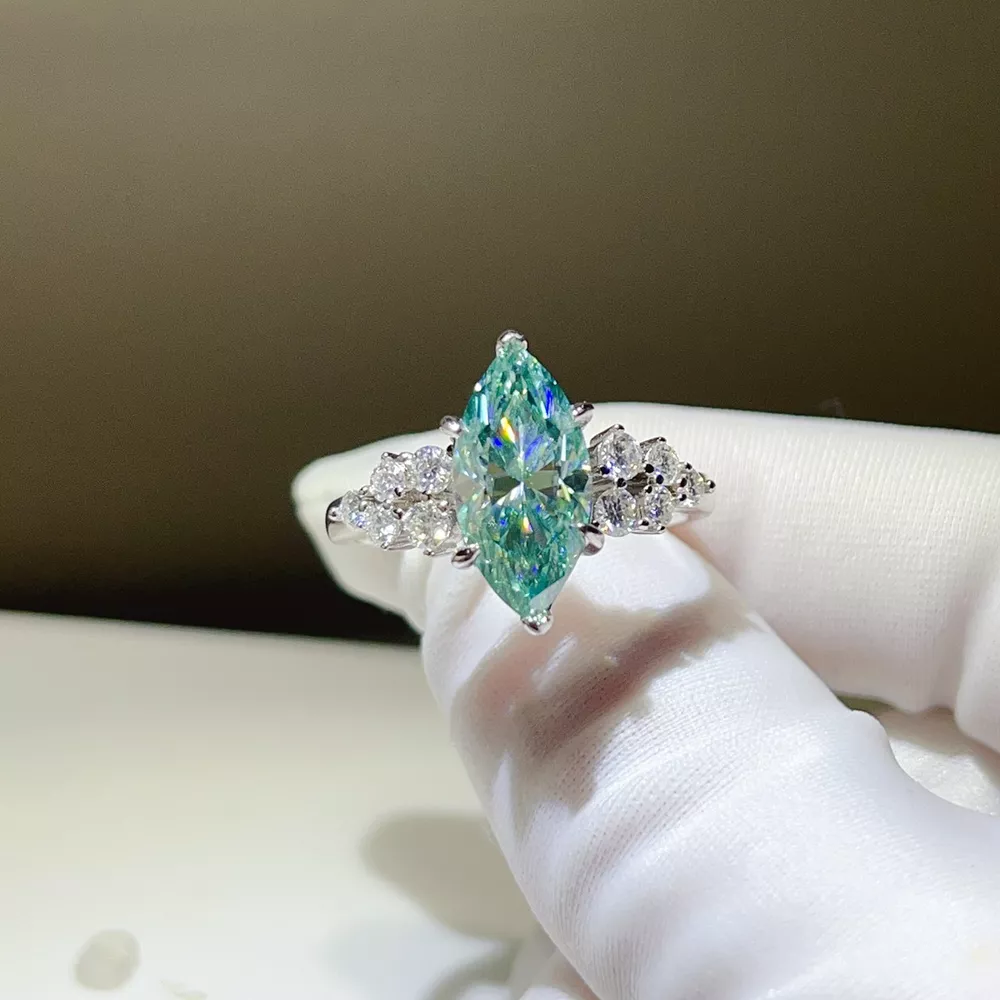 5 Carat 925 Sterling Silver Moissanite Ring, image 5
