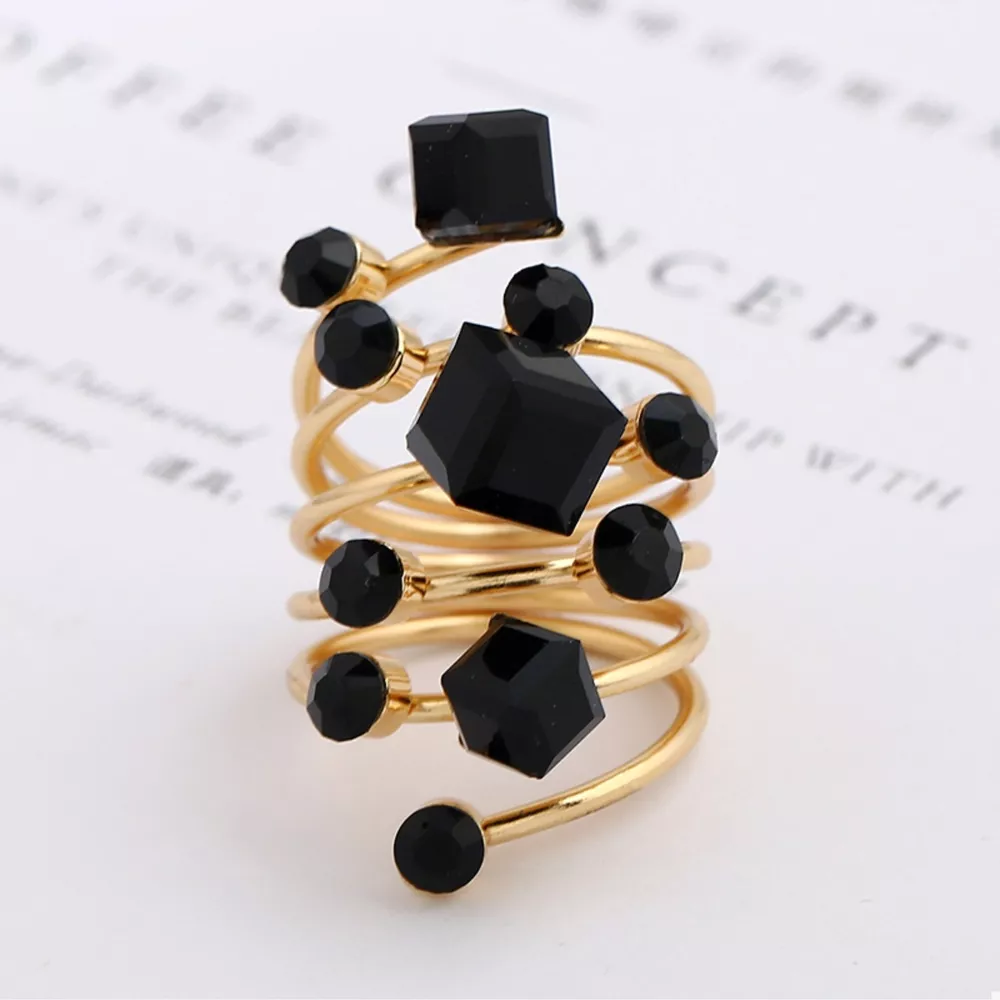 18K Gold-Plated Multi-Layered Ring, image 2