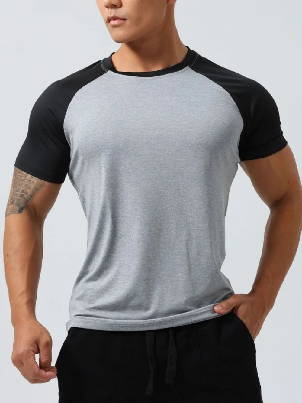 Men's Plus Size Round Neck Short Sleeve T-Shirt, image 7