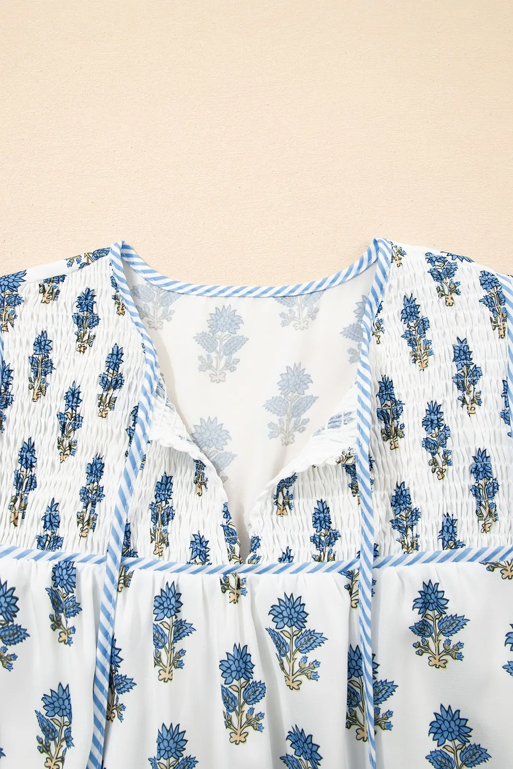 Floral Puff Sleeve Mini Dress with Pockets, image 2