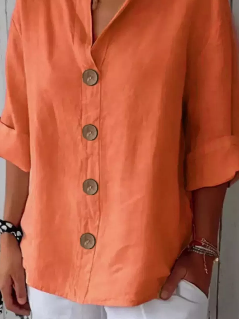 Casual Loose Button-Down Shirt, image 3