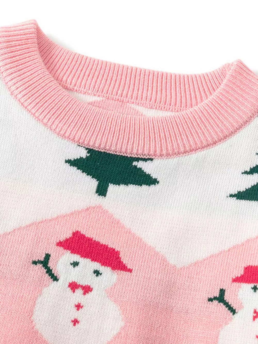 Children's Snowman & Tree Pattern Sweater, image 6